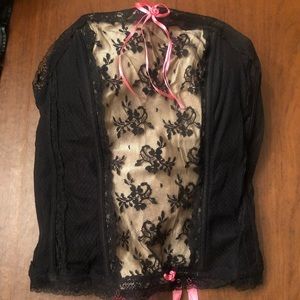 Cacique 14/16 black bustier